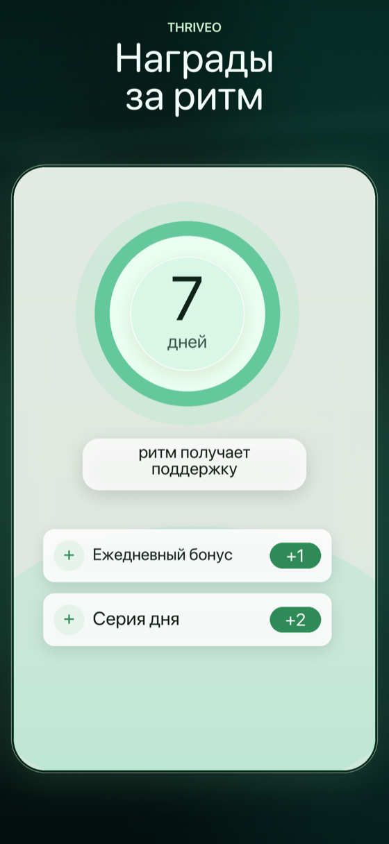 Thriveo — экран 3